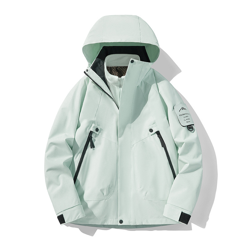Nuevo tipo de chaqueta de asalto de cáscara blanda para hombres y mujeres al aire libre chaqueta deportiva chaqueta 3 en 1 chaqueta de montaña a prueba de viento