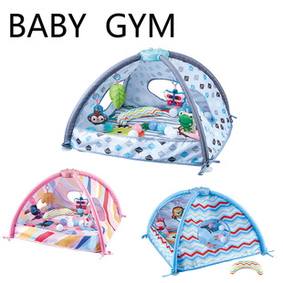 New Baby Fitness Rack Ocean Ball Pool Game Mat Baby Crawling Carpet Foldable Music Interactive Toy