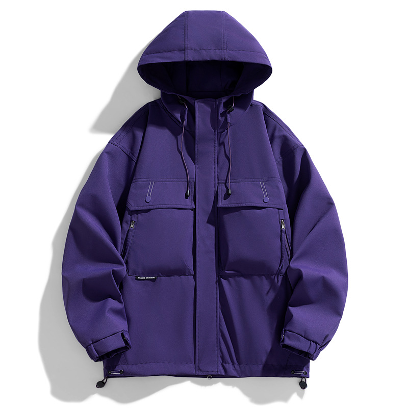 2024 otoño nuevo traje de asalto al aire libre moda hombre y mujer a prueba de viento impermeable chaqueta de trabajo chaqueta abrigo hombre