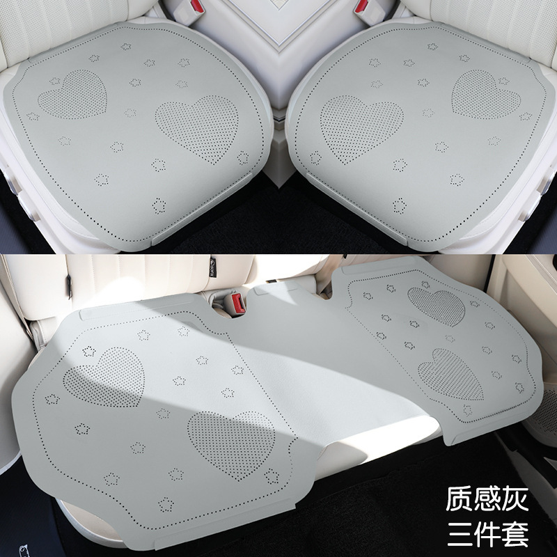 車のクッションアニメの可愛い女性三点セット四季通用半カバーファーのシンプルなクッションの通気性|undefined