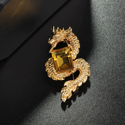 Yaxa sancaqları High-grade Bauhinia Pearl Anti-light - crystal-dragon-gold