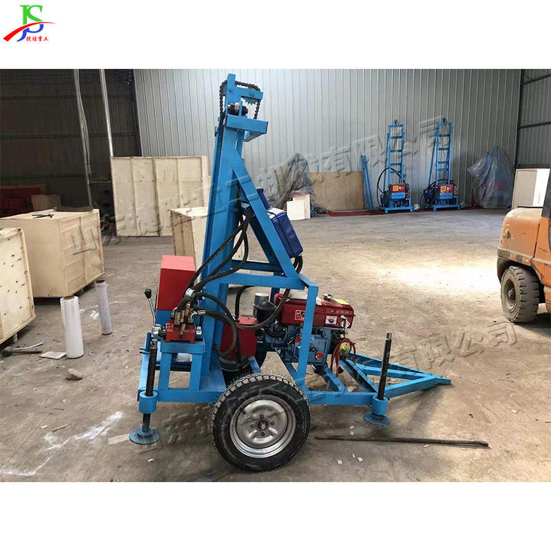 Máquina de perforación diesel hogar tierras de cultivo riego máquina de perforación hidráulica de tracción portátil máquina de perforación de pozos de agua