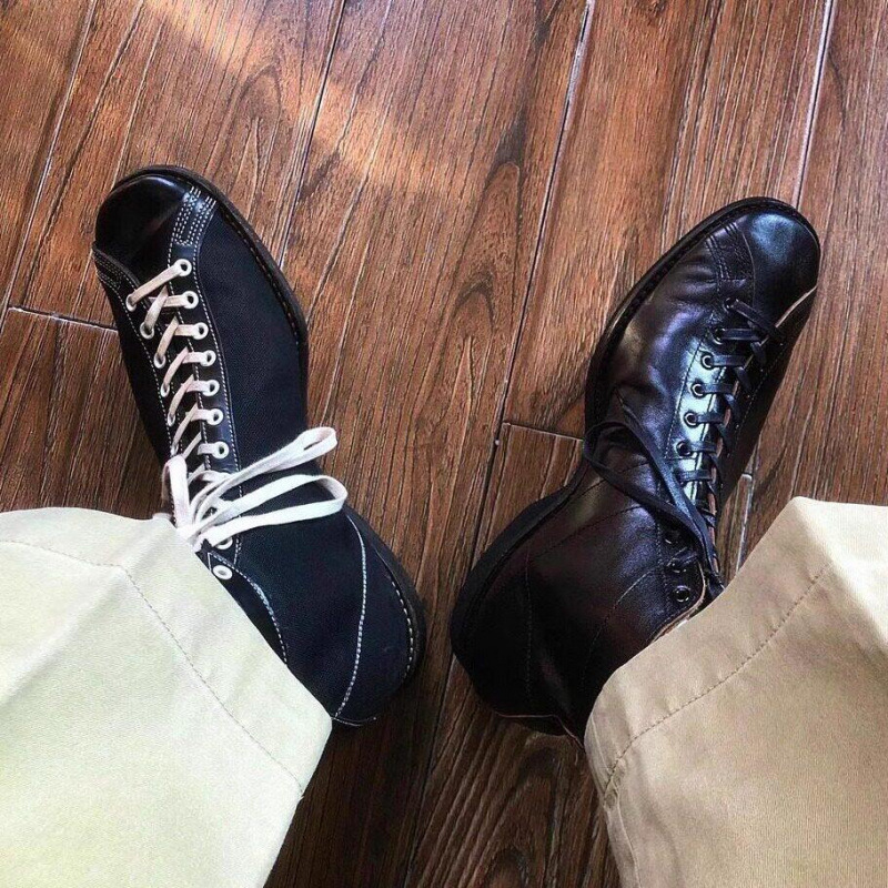 American retro short-faced motorcycle boots, work boots, high-top riding boots, short-tube American-style boxing boots for men American retro short-faced motorcycle boots, work boots, high-top riding boots, short-tube American-style boxing boots for men