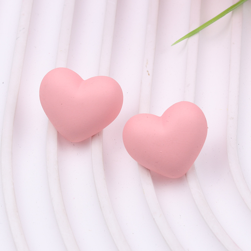 6g Weight 304 Stainless Steel Ear Needle Material Ear Studs Classification 1 Pair Quantity Casual Occasion Acrylic Material Heart Shape Pattern Women's Gender 1 Pair Heart Shape Arylic Ear Studs 11