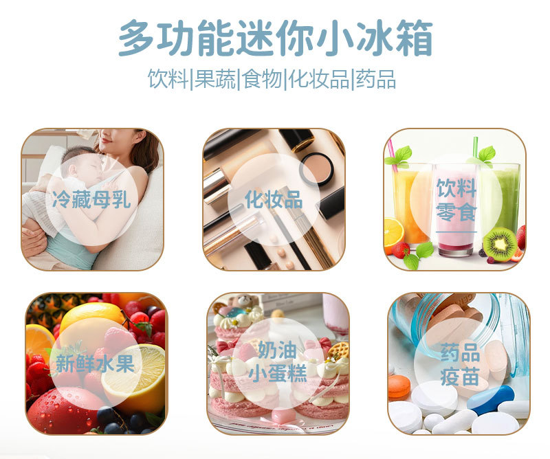 CC-8B Car Home Dual-use Mini Refrigerator Student Dormitory Small Cooling and Heating Box Mini Car Home Dual-use Cooling and Heating Box