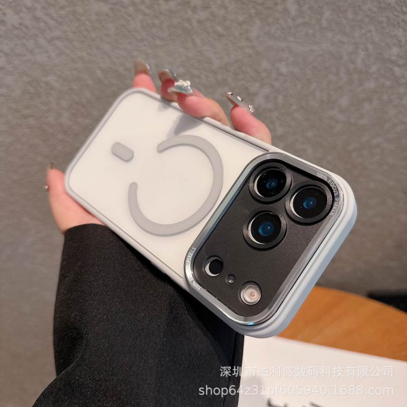 适用iPhone17promax透明磁吸手机壳苹果16创意个性15防摔保护套14|undefined