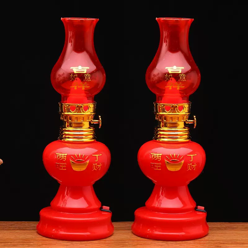 家用LED双喜灯中式结婚灯红色蜡烛灯入伙灯新婚床头灯长明灯婚灯