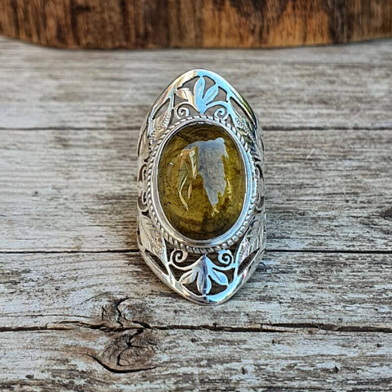 Anelli impilabili da uomo, stile cross-border, in offerta, classici, con pietre preziose, bicolore, in lega, intaglio artistico, stile retrò europeo e americano, moda._voghion.com