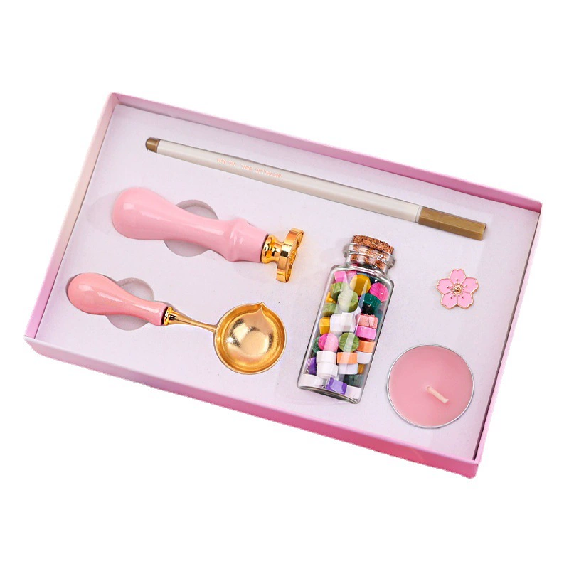 Set for students, creative seal, gift box, 9 pieces, Birthday gift