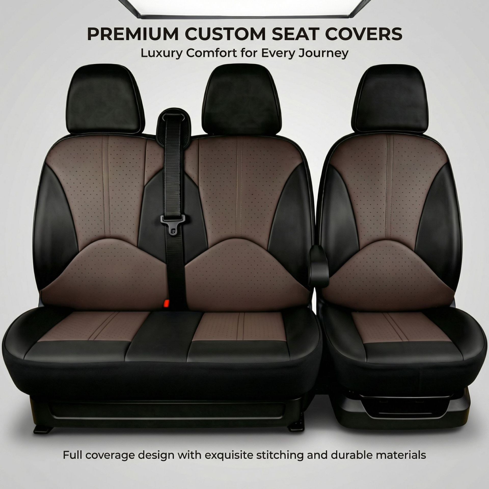 Universal PU Leather Car Seat Covers for Foreign Trade, Dustproof Front Row Three-Seater Tool Car, Direct from Amazon Factory