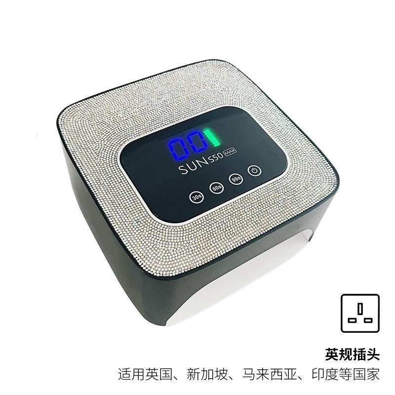 Lámpara de manicura transfronteriza 280W de alta potencia de manicura luz de terapia de almacenamiento de 57 LED pegamento de manicura lámpara de horneado de diamante manicura