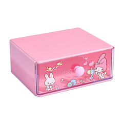 Adorable girl heart drawer box storage box accessory organizer box mini primary school student dorm desk gift box prize