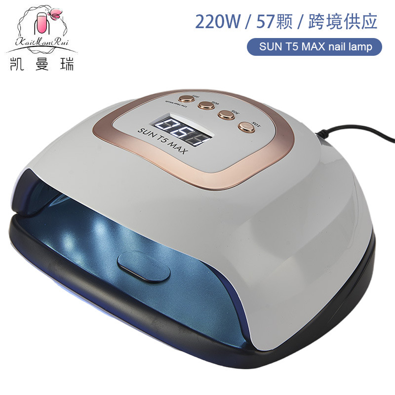 Lámpara de manicuras 220W de alta potencia de manicuras lámpara de asado 57 perlas de lámpara LED de manicuras luz de terapia de manicuras máquina inteligente de manicuras transfronteriza
