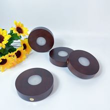 现货实木发光底座升级版桃木色充电款灯座 木质led小夜灯工艺品批