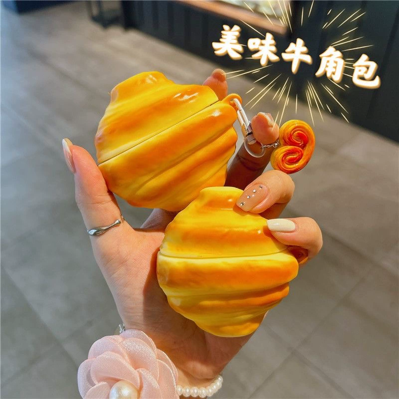 Защитная крышка для AirPods (совместимо с Apple), PVC дизайн мультфильм с крючком — подходит для AirPods 1/2/3/Pro/4