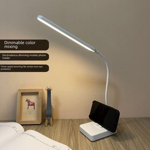 Tablet Top Wireless Charging Desk Lamp, Folding Touch USB LED Desk Lamp for Children, Creative