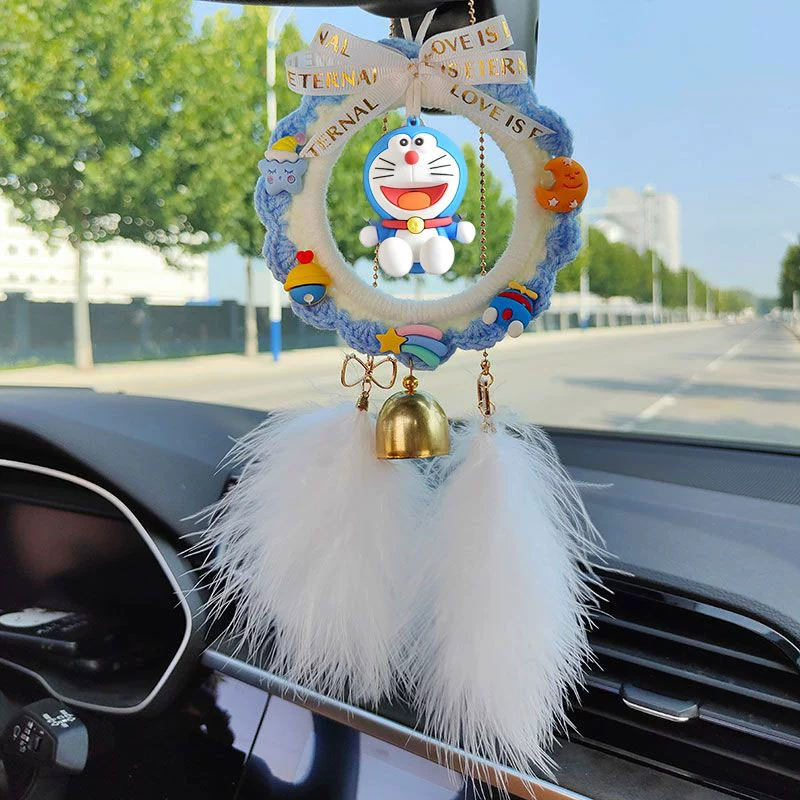 Креативный мультяшный подвес для автомобиля, милый кукольный шарж, зеркало заднего вида, интернет-знаменитость