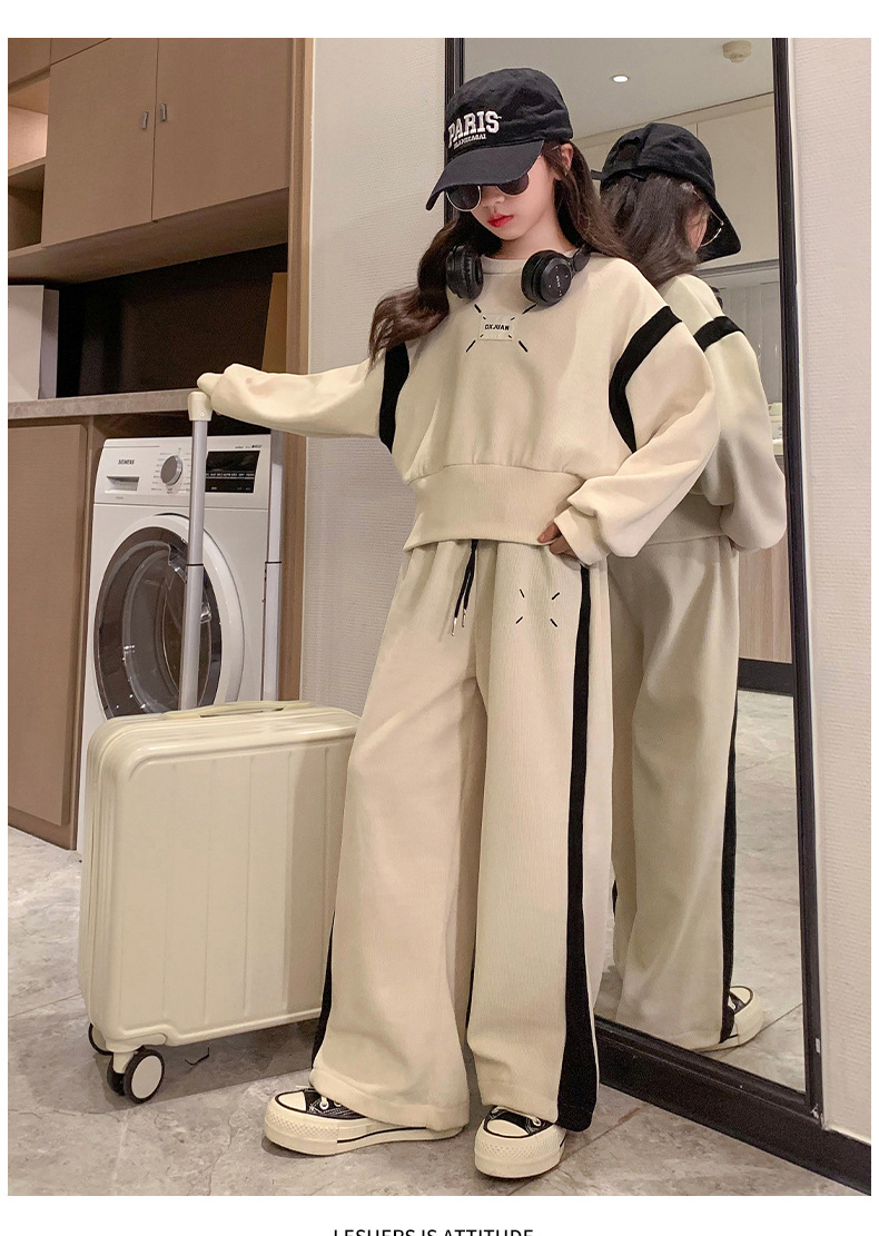 Girls' Set 2023 New Korean Edition Children's Network Red, Fashionable, Leisure, Big Boy Spring and Autumn_voghion.com