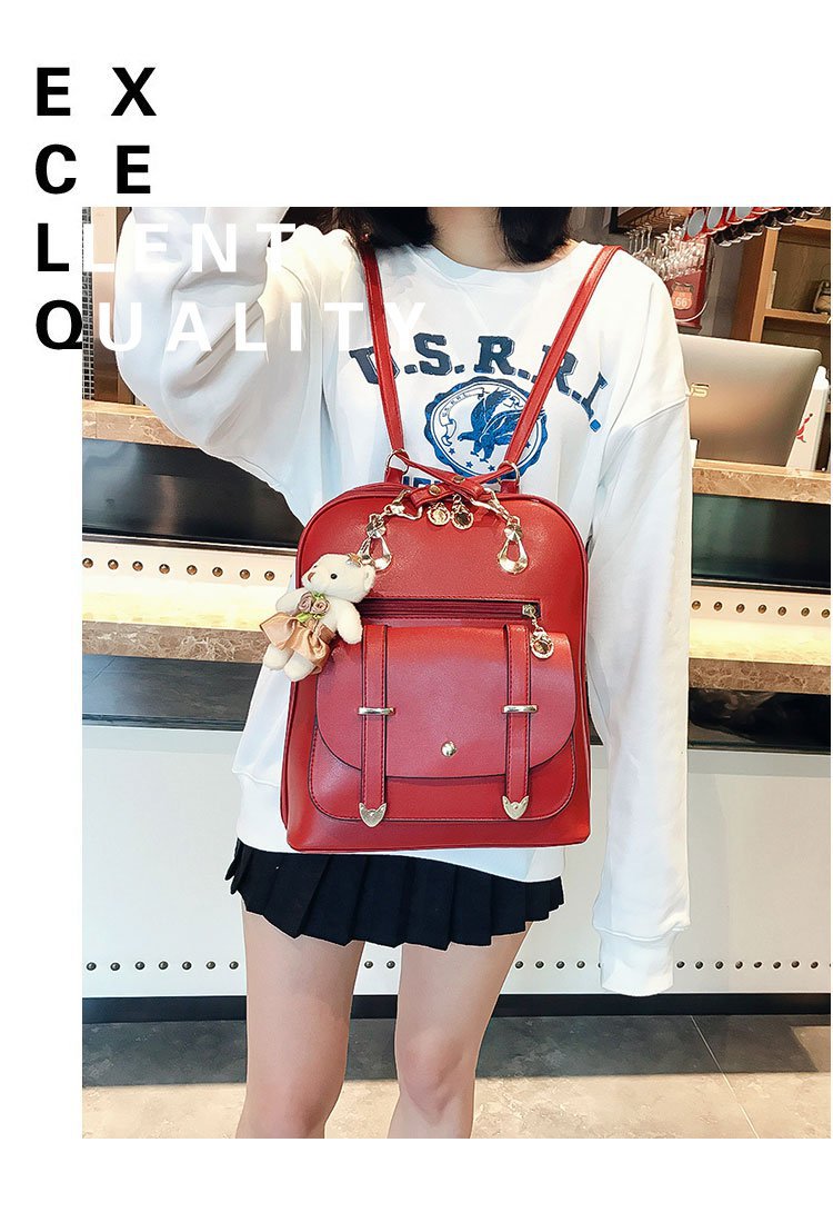 New style backpacks for women, fresh and cute student fashion and casual Korean-style women's bags, cross-border one-piece shipping worldwide undefined