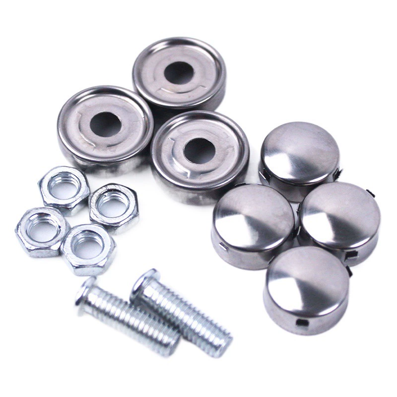 Универсальный номерной знак фиксированная гайка Пряжка из нержавеющей стали Пряжка номерного знака Рамка винт гайка маленькие аксессуары для номерного знака