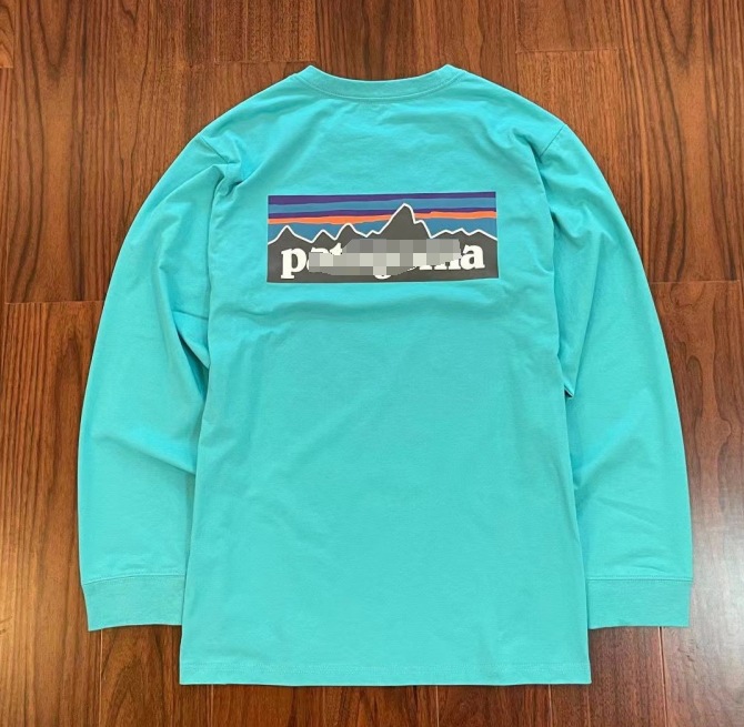 Logotipo de comercio exterior Classic Outdoor Mountain Series Camiseta de manga larga del mismo estilo para hombres y mujeres