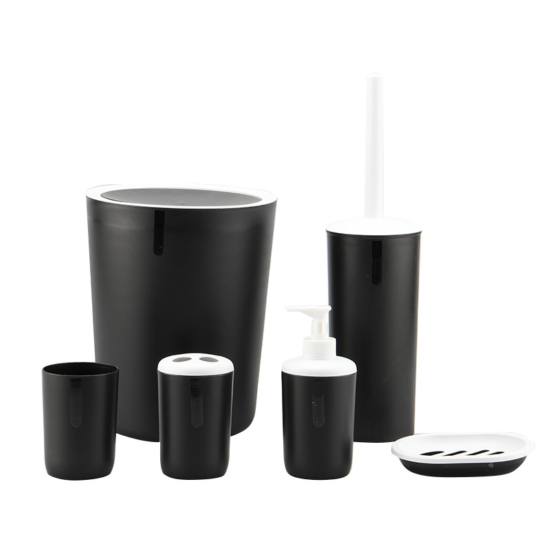 Conjunto de seis piezas de baño de lavado de color sólido transfronterizo exclusivo para el comercio exterior conjunto de baño en caja de color suministros traje de baño