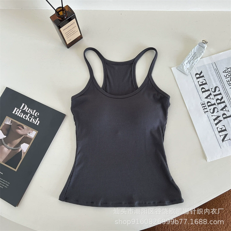 Базовая майка, белье как верхняя одежда, жилет, европейский стиль, Slim fit, без спинки