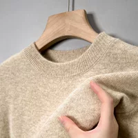 Solid color men's knit top - new autumn 2026 collection | versatile long sleeve lightweight men's knitwear