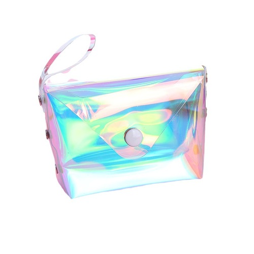 Korean version of cute candy-colored girly heart coin purse creative macaron small bag transparent earphone bag key bag boxed
