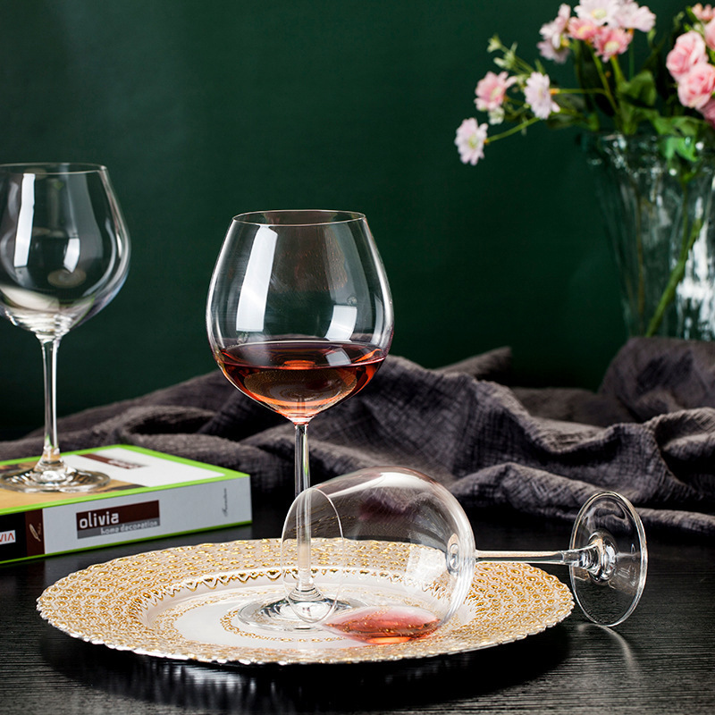 Taza de vino de fábrica de cristal borgoña grande taza de vino de estilo europeo casero gran taza de vino alto image 4