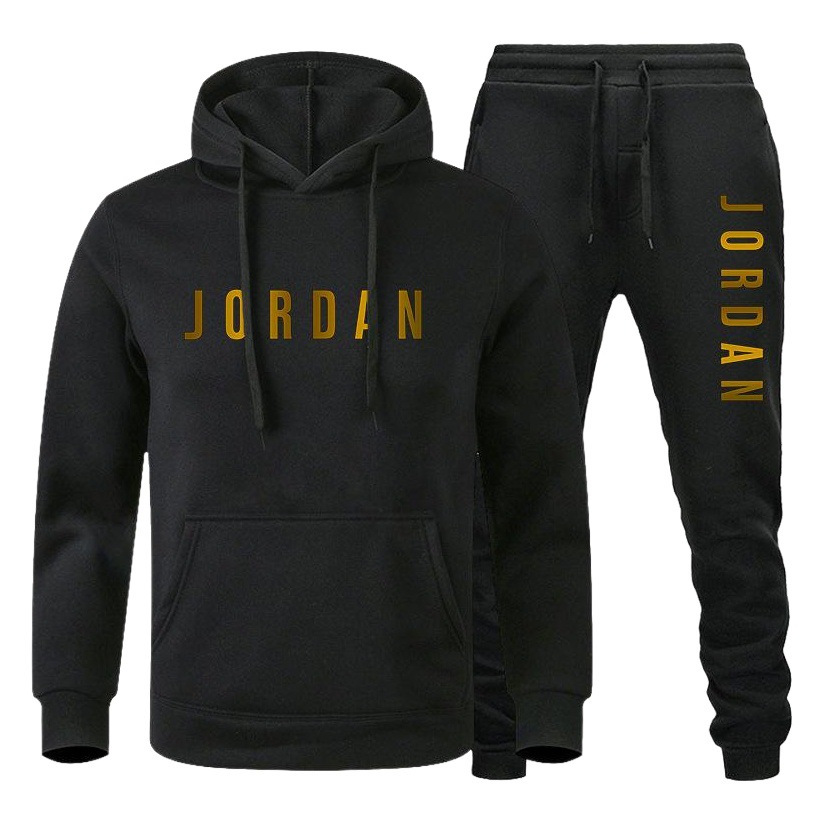 Comercio exterior transfronterizo suéter con capucha traje de otoño e invierno letras de impresión de moda europea y americana ropa casual ropa de entrenamiento traje deportivo