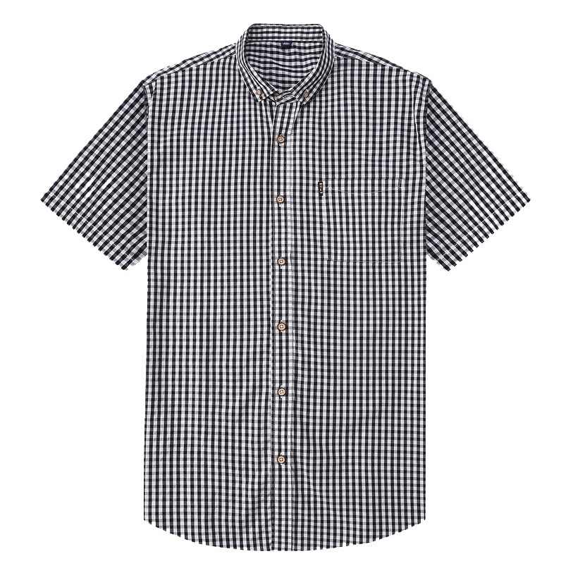 Dongyu 2023 Camisa de manga corta de verano Camisa a cuadros casual de los hombres Camisa a cuadros pequeña de los hombres más tamaño de moda en stock