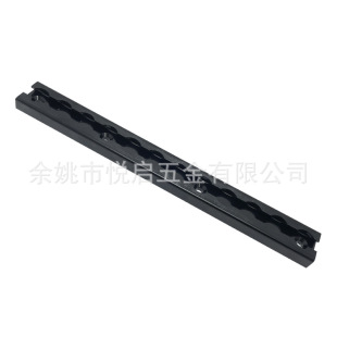 L Track Rail black truck modified rail camper luggage fixed slide rail pull ring fixed aluminum rail