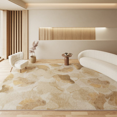 侘寂風客廳地毯加厚羊羔絨床前長條床邊毯沙發茶几毯飄窗臥室地墊