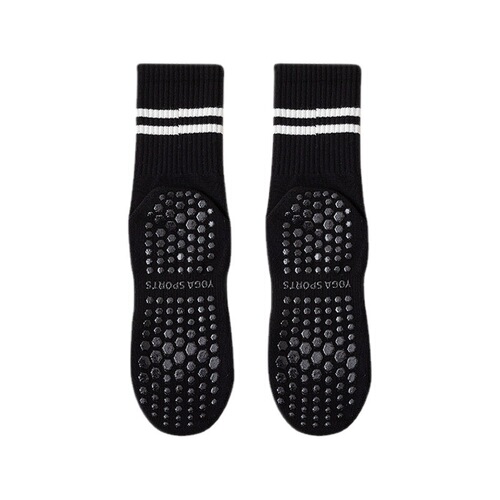 Yoga Socks Anti-Slip Professional Women's Cotton Mid-Calf Socks Indoor Fitness Dance Pilates Women's Special Sports Socks 
