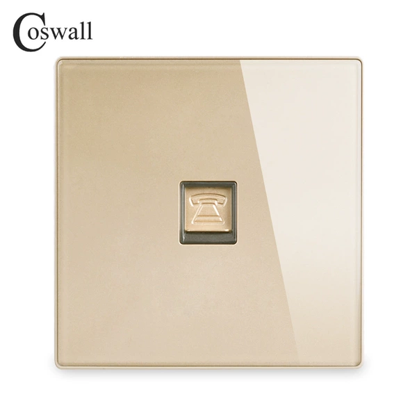 Glass Gold Single Telephone CAT3 RJ11 Telephone