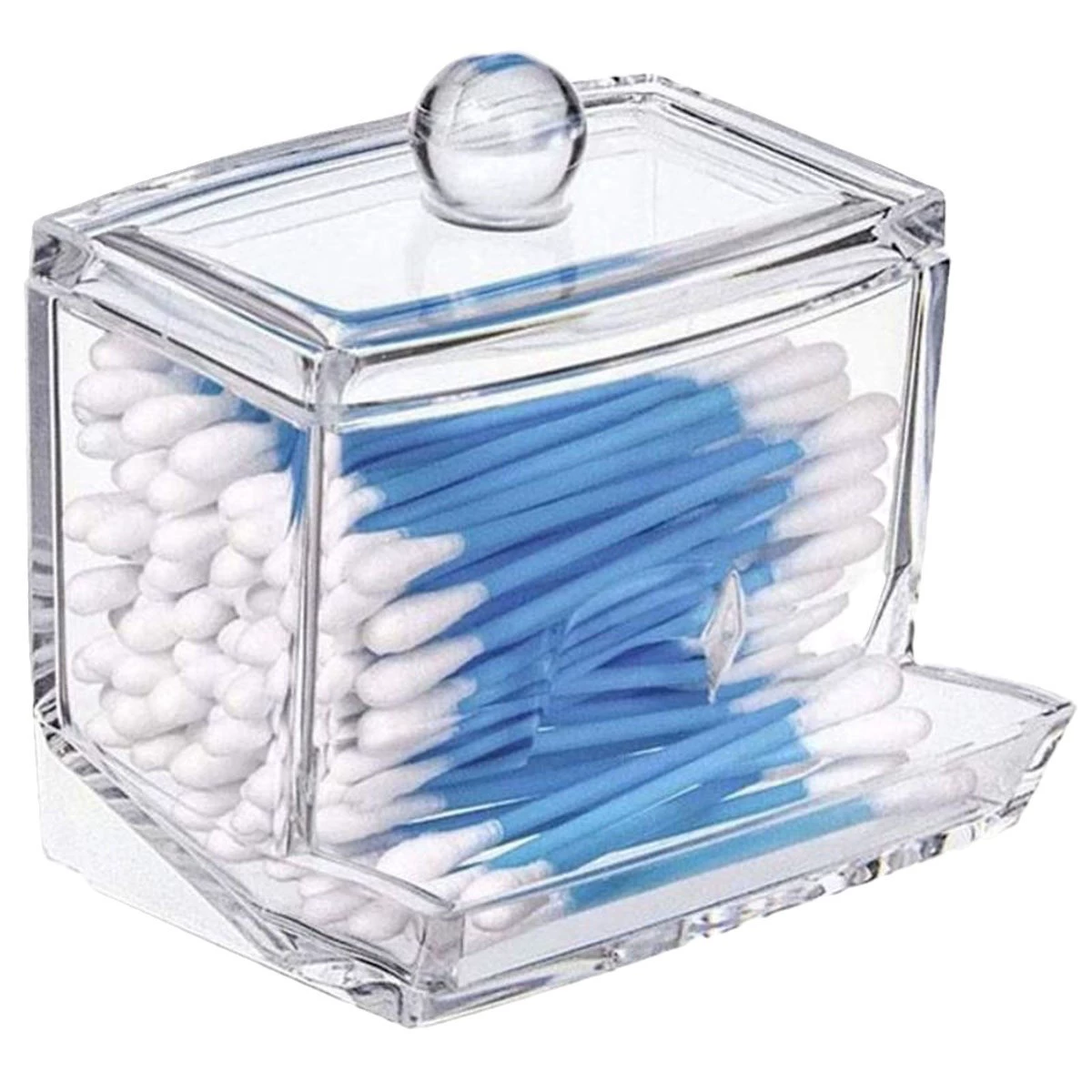 Transparent acrylic cotton swabs, cotton pads, universal storage box, sponge, dustproof makeup box, sample