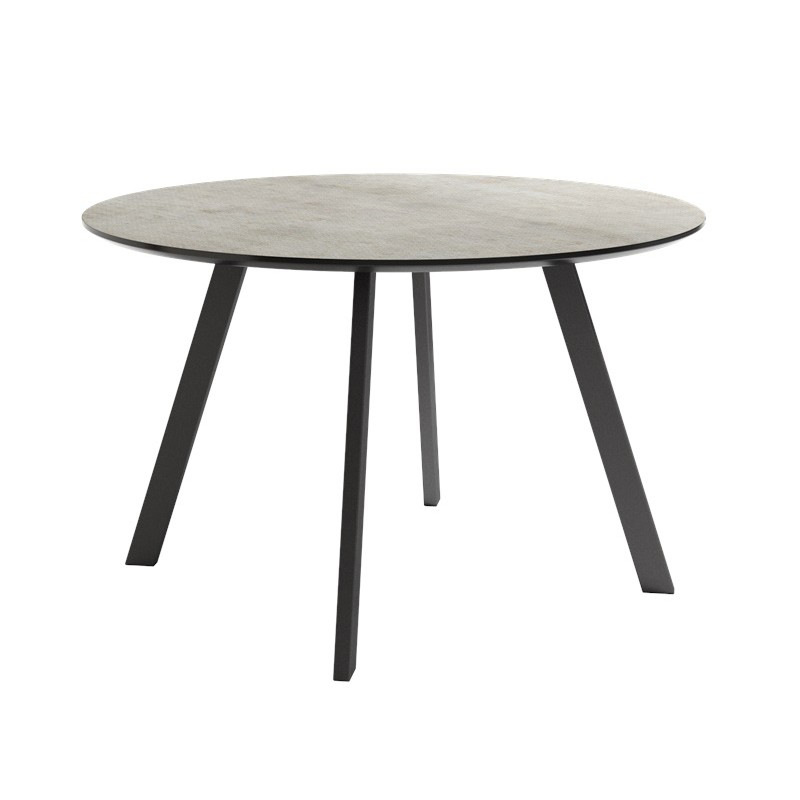 Exportación personalizada mesa de comedor MDF nórdica de lujo ligero moderno borde pintado mesas de comedor pegatinas