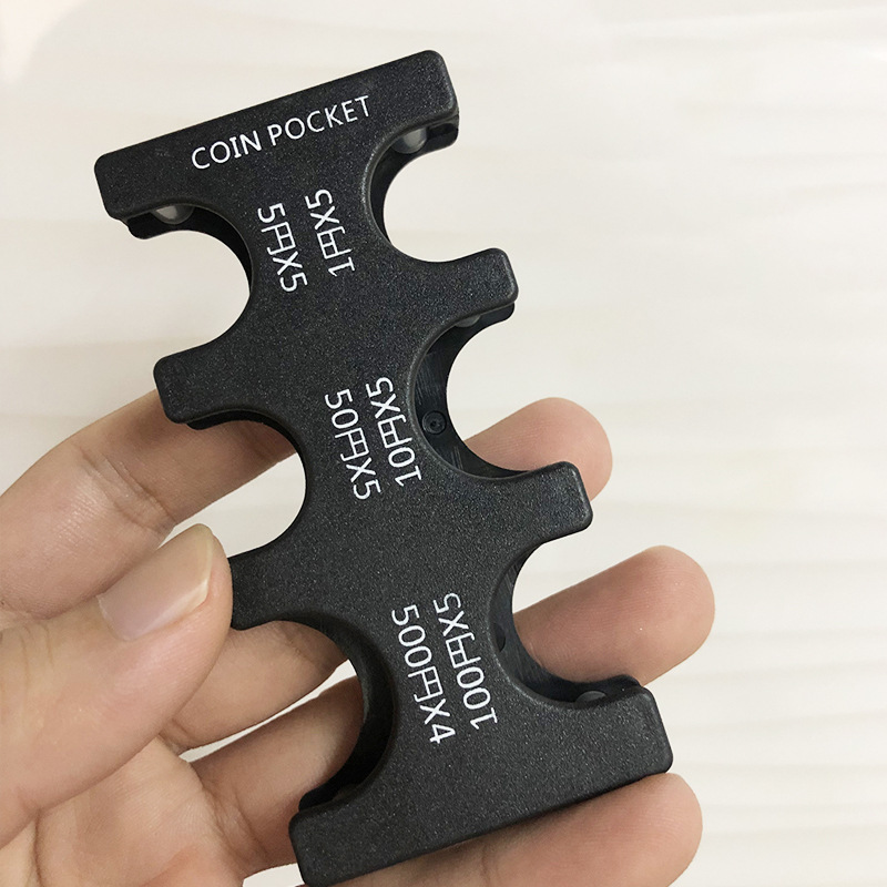 Clip de moneda puntual transfronterizo Monedero de clasificación de monedas de plástico japonés Cartera portátil japonesa y coreana Monedero de almacenamiento de monedas