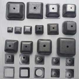 堆垛脚碗80x80mm方管封头料箱底脚碗仓储笼堆垛架脚碗重型巧固架
