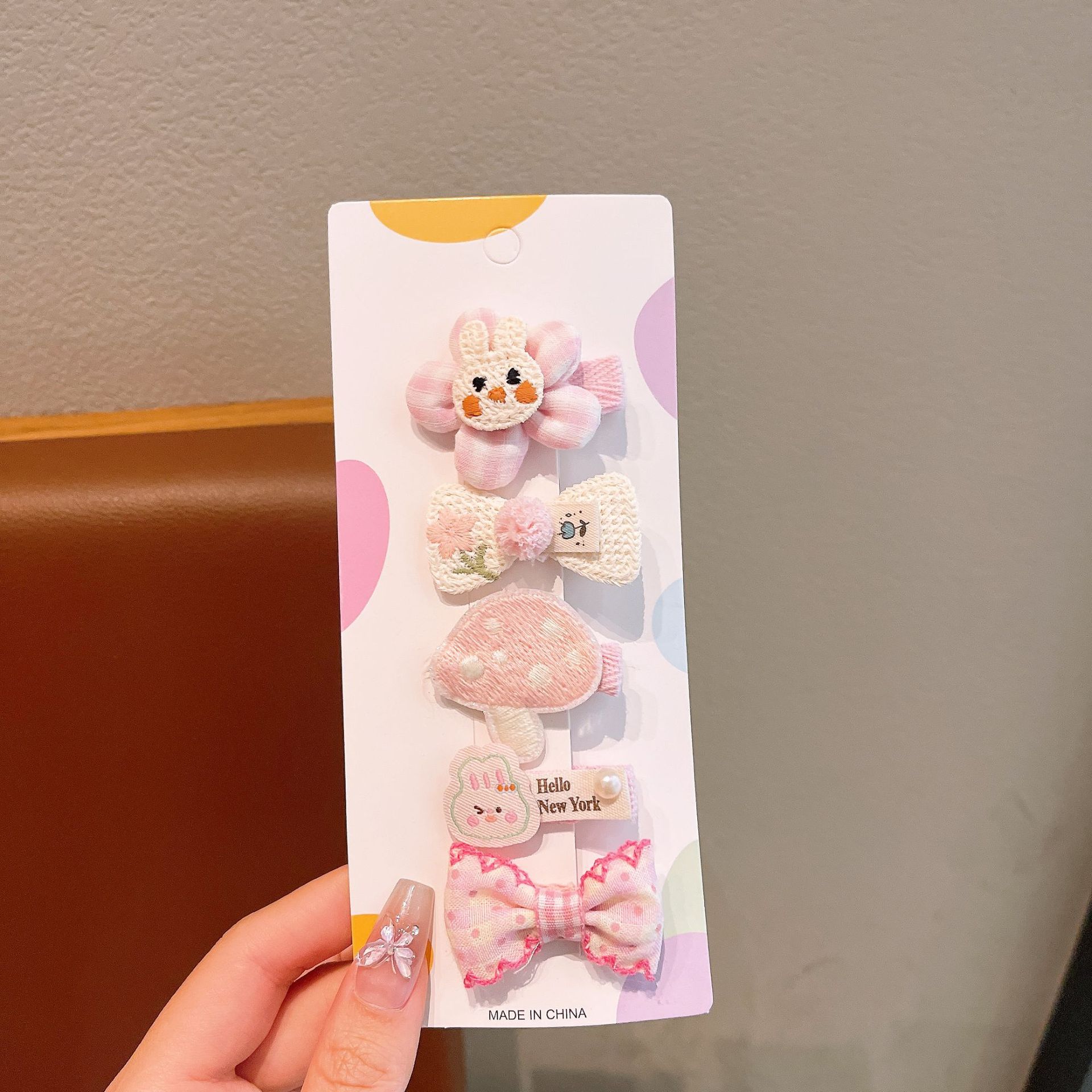 Cabello de los niños arco fresco BBQ clip de mar princesa dulce toque de cabello bordado flores cremadas tarjetas de cabello bebé