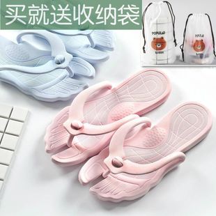 Travel Portable Flip-Flops for Women's Bathroom Bathing Waterproof Anti-Slip Hotel Home Foldableable Male Couple Sensheng
