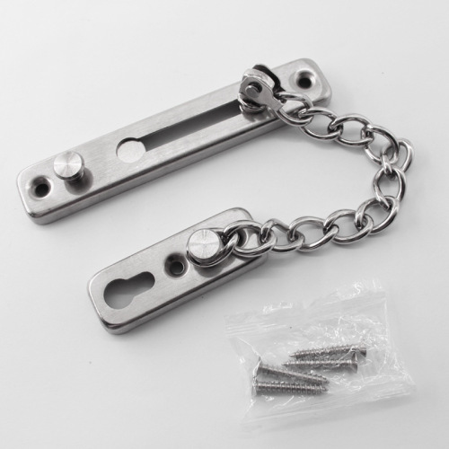 Lin's Hardware thickened anti-theft chain door chain door buckle anti-theft buckle door bolt safety lock 304 stainless steel safety chain