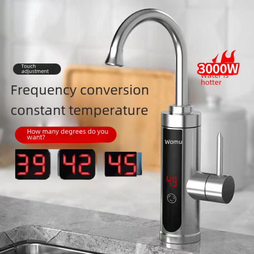 Woma Stainless Steel Electric Water Faucet Instant Heating Kitchen God Fast Water Heating Electric Water Heater Household Wholesale