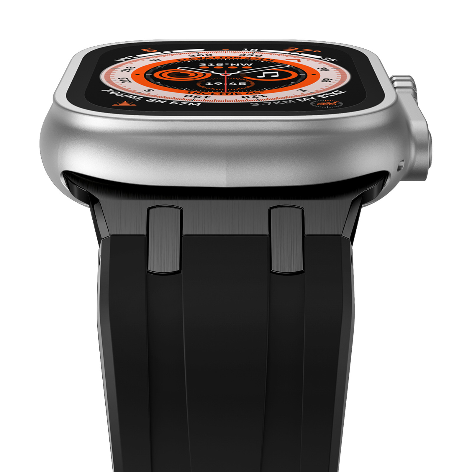 Adecuado para Apple reloj 12345678SE generación Apple I reloj conector de metal correa de silicona líquida