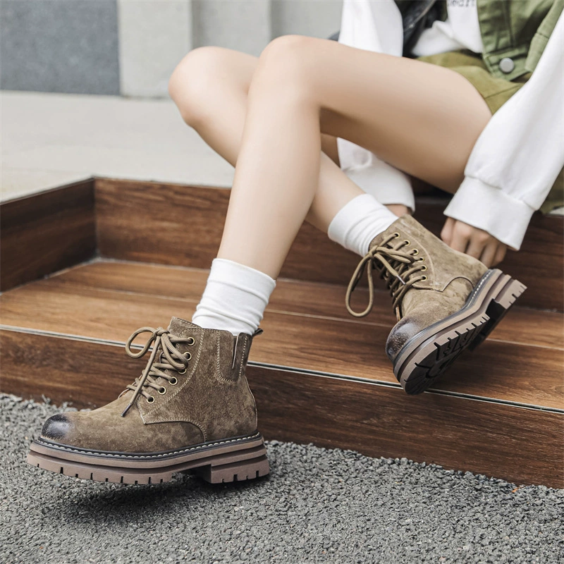 Мартенс, демисезонные ретро low boots английский стиль, модель 2024 года весна/осень, для любимой, британский стиль