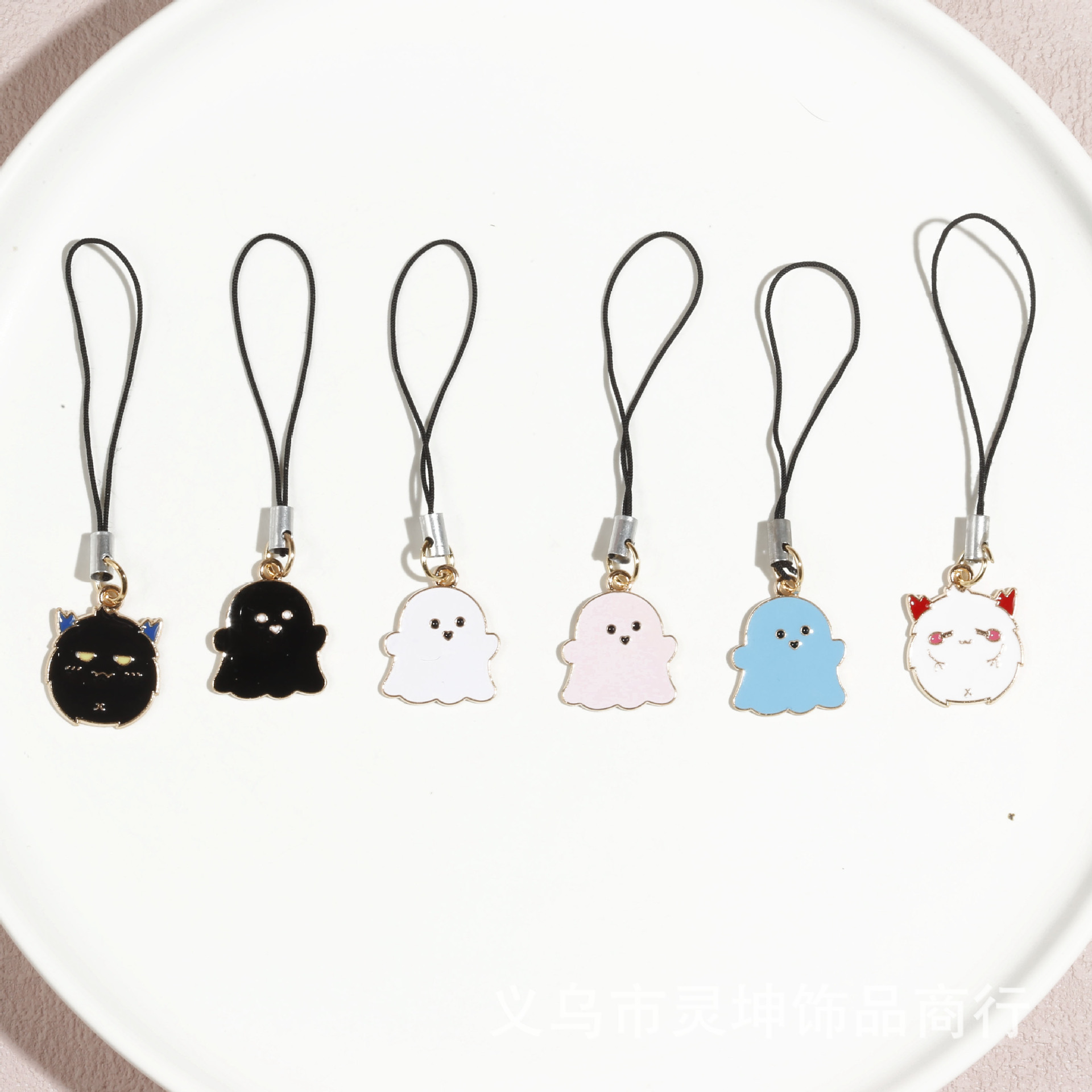 Ghost Demon Halloween Mobile Phone Rope Keychain Stationery Airpods Bag Pendant Accessories Small Accessories