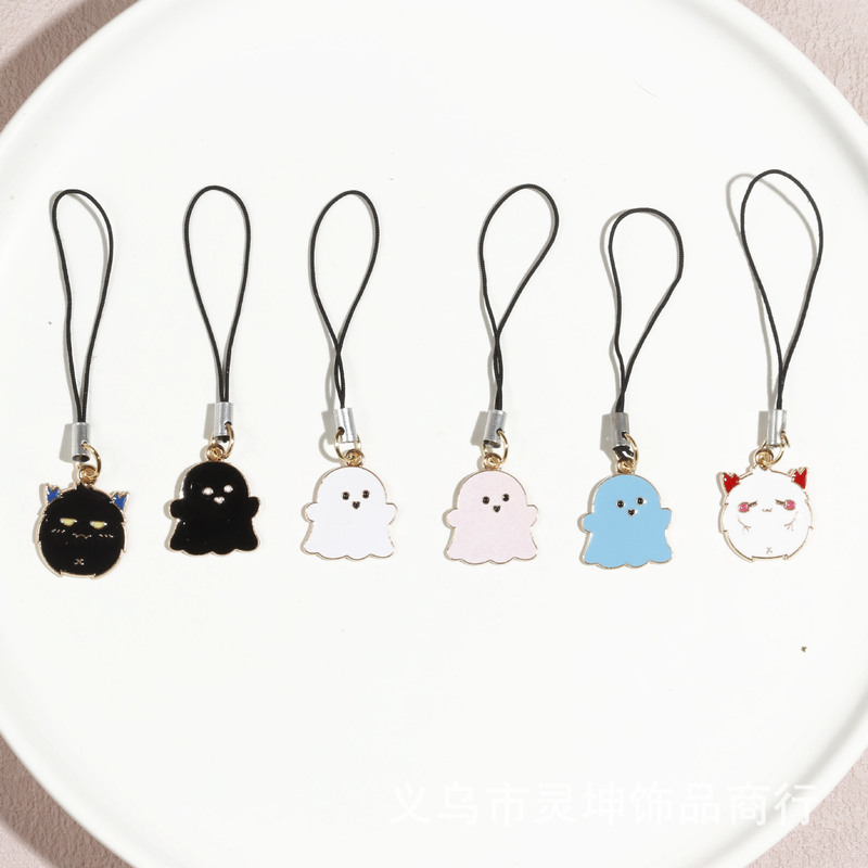 Ghost Demon Halloween Mobile Phone Rope Keychain Stationery Airpods Bag Pendant Accessories Small Accessories Ghost Demon Halloween Mobile Phone Rope Keychain Stationery Airpods Bag Pendant Accessories Small Accessories