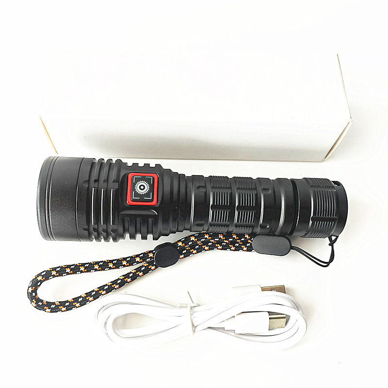Wholesale T40 Flashlight Fixed Focusing Aluminum Alloy Strong Light Lhp531 Lamp Bead Type-C Rechargeable Flashlight Wholesale T40 Flashlight Fixed Focusing Aluminum Alloy Strong Light Lhp531 Lamp Bead Type-C Rechargeable Flashlight