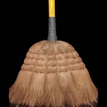棕扫把加大加厚软毛家用清洁扫帚结实耐用实木杆手工扫把厂价直销